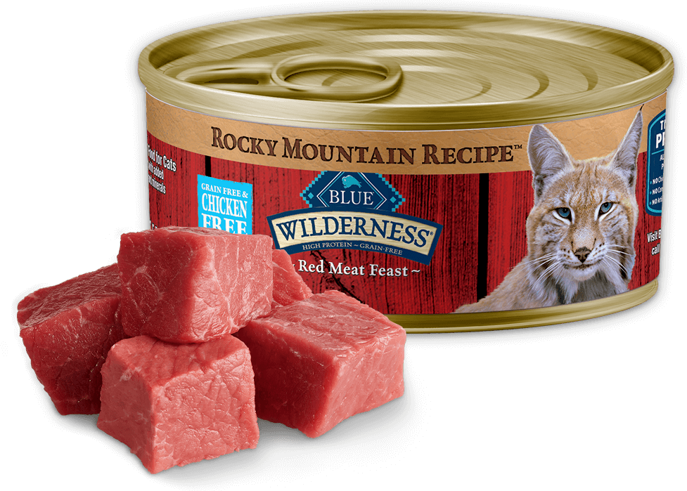 BLUE Buffalo Wilderness Rocky Mountain Recipe Red Meat Feast - Adult Cat